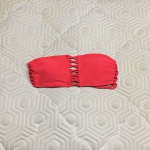 Xhilaration Pinky/red Bathing Suit Top (M)